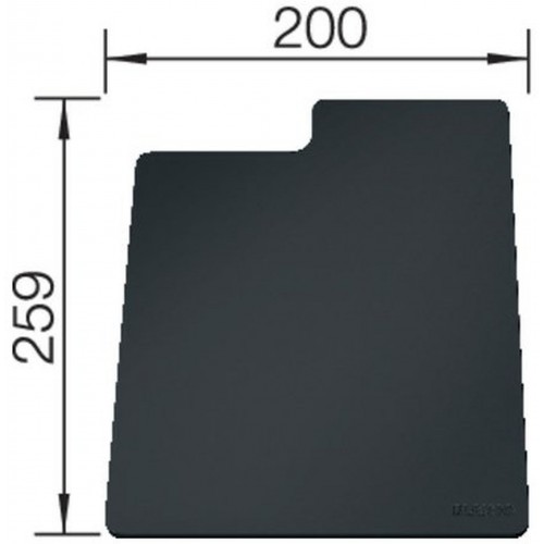 BLANCO SITY Pad doska na krájanie lavagrey, plast 235900 BLANCO SITY Pad doska na krájanie lavagrey, plast 235900