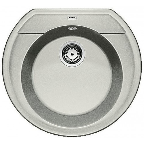 BLANCO RONDOVAL 45 SILGRANIT perlovo sivá s excentrom 520603 BLANCO RONDOVAL 45 SILGRANIT perlovo sivá s excentrom 520603