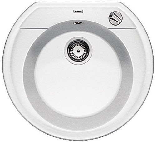 BLANCO Rondoval 45 drez s excentrom, vrátane sifónu, biela 515660 BLANCO Rondoval 45 drez s excentrom, vrátane sifónu, biela 515660