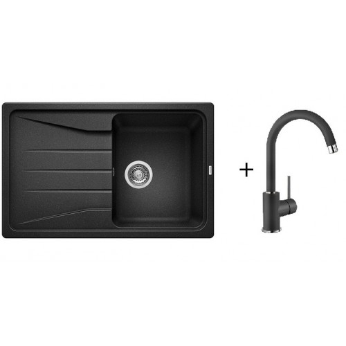 BLANCO Set drez SONA 45 S SILGRANIT + batérie MIDA káva