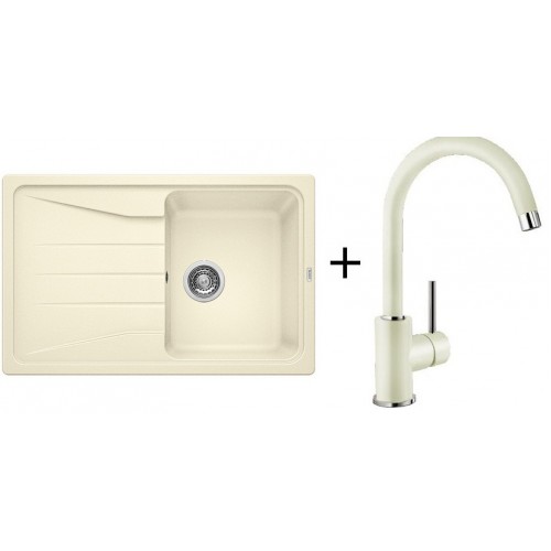 BLANCO Set drez SONA 45 S SILGRANIT + batérie MIDA jasmín