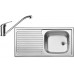 BLANCO set TOP EES drez nerez 860 x 435 mm + DARAS batéria chróm