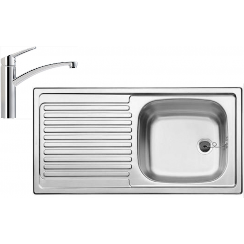 BLANCO set TOP EES drez nerez 860 x 435 mm + NEA batéria chróm