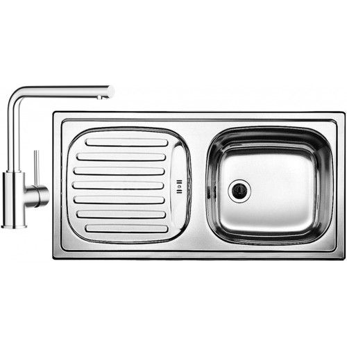 BLANCO set FLEX prírodný nerez 860 x 435 mm + MILA batéria chróm BLANCO set FLEX prírodný nerez 860 x 435 mm + MILA batéria chróm
