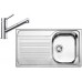 BLANCO set TIPO 45 S Compact prírodnou nerez 780 x 500 mm + KANO-S batéria chróm