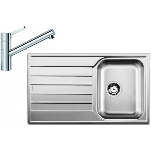 BLANCO set LIVIT 45 S Salto nerez kartáčovaný 860 x 500 mm + TIVO batéria chróm BLANCO set LIVIT 45 S Salto nerez kartáčovaný 860 x 500 mm + TIVO batéria chróm