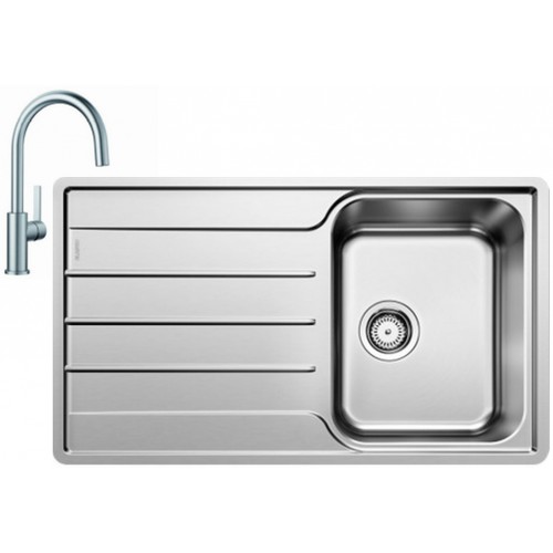 BLANCO set LEMIS XL 6 S-IF nerez kartáčovaný 1000 x 500 mm + CANDOR batéria chróm BLANCO set LEMIS XL 6 S-IF nerez kartáčovaný 1000 x 500 mm + CANDOR batéria chróm