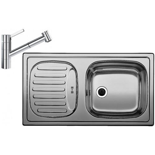 BLANCO set FLEX mini profilovaný nerez 780 x 435 mm 512032 + TIVO-S batéria chróm 517648 BLANCO set FLEX mini profilovaný nerez 780 x 435 mm 512032 + TIVO-S batéria chróm 517648