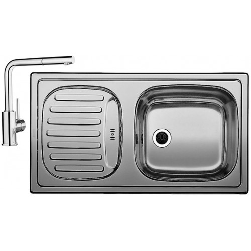 BLANCO set FLEX mini profilovaný nerez 780 x 435 mm 512032 + MILA-S batéria chróm 519810 BLANCO set FLEX mini profilovaný nerez 780 x 435 mm 512032 + MILA-S batéria chróm 519810