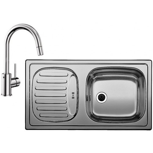 BLANCO set FLEX mini profilovaný nerez 780 x 435 mm 512032 + MIDA-S batéria chróm 521454 BLANCO set FLEX mini profilovaný nerez 780 x 435 mm 512032 + MIDA-S batéria chróm 521454