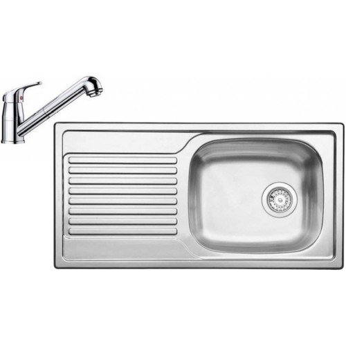 BLANCO set MAGNAT prírodný nerez 860 x 435 mm + Daras-S batéria chróm BLANCO set MAGNAT prírodný nerez 860 x 435 mm + Daras-S batéria chróm