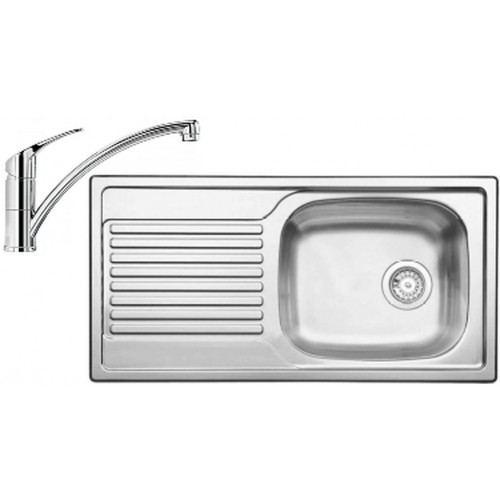 BLANCO set MAGNAT prírodný nerez 860 x 435 mm + BRAVON batéria chróm BLANCO set MAGNAT prírodný nerez 860 x 435 mm + BRAVON batéria chróm