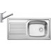 BLANCO set MAGNAT prírodný nerez 860 x 435 mm + KANO-S batéria chróm