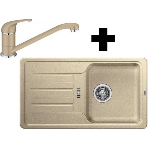 BLANCO SET drez FAVOS mini + drezová batéria Daras šampaň