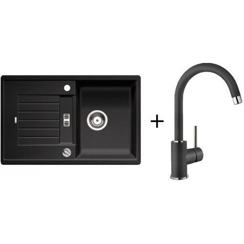 BLANCO Set drez Zia 45 S SILGRANIT antracit + batéria Mida antracit BLANCO Set drez Zia 45 S SILGRANIT antracit + batéria Mida antracit