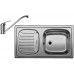 BLANCO set FLEX mini profilovaný nerez 780 x 435 mm 512032 + Daras batéria chróm 517720