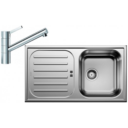 BLANCO set FLEX Pre 45 S nerez prírodný lesk 860 x 480 mm + TIVO batéria chróm