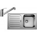 BLANCO set FLEX Pre 45 S nerez prírodný lesk 860 x 480 mm + Daras-S batéria chróm