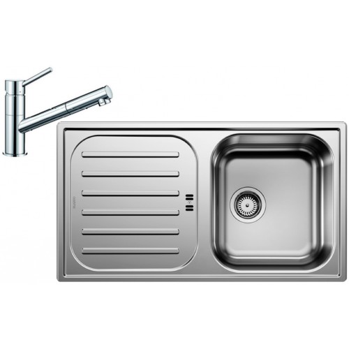 BLANCO set FLEX Pre 45 S nerez prírodný lesk 860 x 480 mm + KANO-S batéria chróm