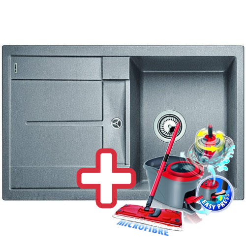 BLANCO Metra 45 S drez Silgranit hliníková metalíza 513186 + ZADARMO VILEDA MOP Easy wring