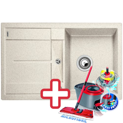 BLANCO Metra 45 S drez Silgranit piesok 513189 + ZADARMO VILEDA MOP Easy wring