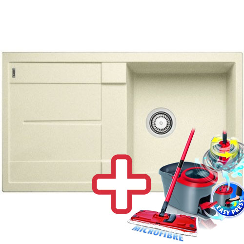 BLANCO Metra 5 S drez Silgranit jasmín 513206 + ZADARMO VILEDA MOP Easy wring