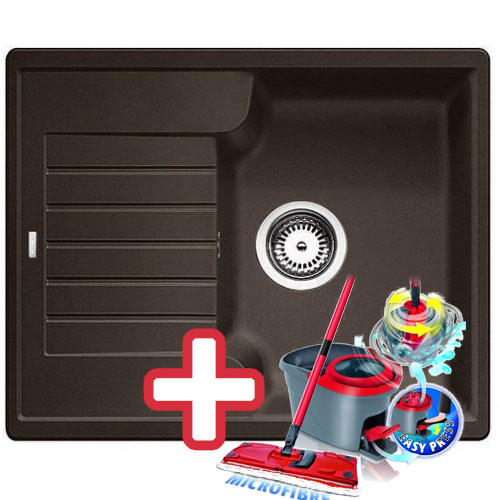 Blanco Zia 40 S Silgranit drez káva, 516927 + ZADARMO VILEDA MOP Easy wring