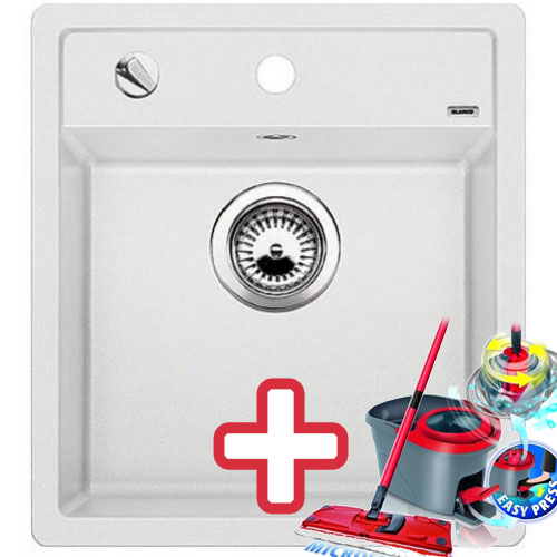 BLANCO DALAGO 45 Silgranit drez biela, 517160 + ZADARMO VILEDA MOP Easy wring BLANCO DALAGO 45 Silgranit drez biela, 517160 + ZADARMO VILEDA MOP Easy wring
