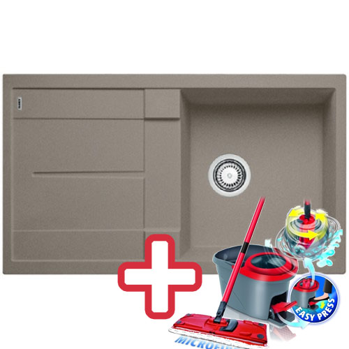 BLANCO Metra 5 S drez Silgranit tartufo 517349 + ZADARMO VILEDA MOP Easy wring BLANCO Metra 5 S drez Silgranit tartufo 517349 + ZADARMO VILEDA MOP Easy wring