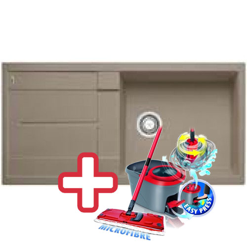 BLANCO Metra XL 6 S drez Silgranit tartufo 517359 + ZADARMO VILEDA MOP Easy wring