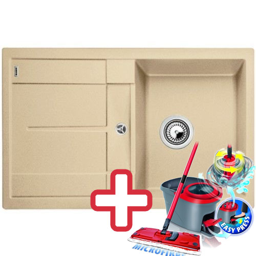 BLANCO Metra 45 S Compact drez Silgranit šampaň 519567 + ZADARMO VILEDA MOP Easy wring BLANCO Metra 45 S Compact drez Silgranit šampaň 519567 + ZADARMO VILEDA MOP Easy wring