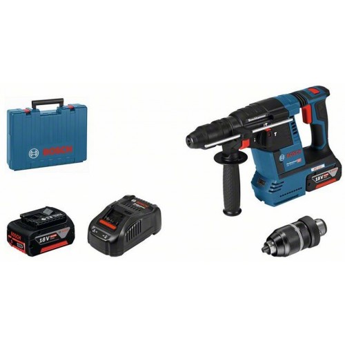 BOSCH GBH 18V-26 F Akumulátorové vŕtacie kladivo, SDS plus, 2x 18V 6.0Ah, kufor 0611910003