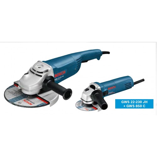 BOSCH GWS 22-230 JH uhlová brúska + BOSCH GWS 850 C uhlová brúska 0615990H1V