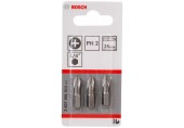 BOSCH Extra-Hart Skrutkovacie bit zvlášť tvrdý PH 2, 25 mm, 3ks 2607001511