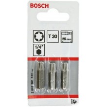 BOSCH Extra-Hart Skrutkovacie bit zvlášť tvrdý, T30, 25 mm, 3ks 2607001622