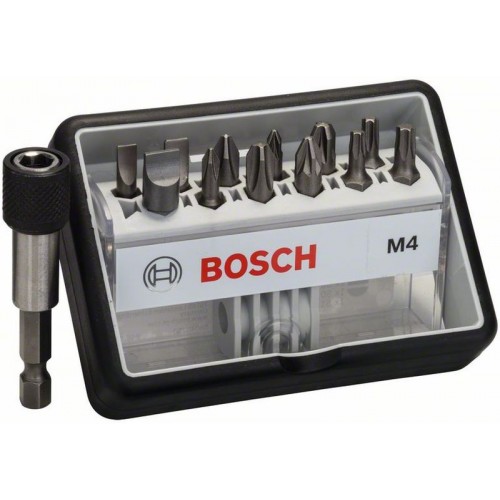 BOSCH (12+1) Sada skrutkovacích bitov s adaptérom Robust Line, M Extra-Hart 2607002566