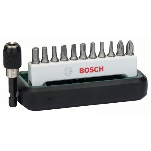 BOSCH 12dielna sada štandardných skrutkovacích bitov (S, PH, PZ, HEX, T) 2608255995