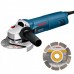 BOSCH GWS 1000 uhlová brúska + diamantový kotúč 060182880A