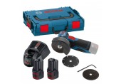 BOSCH GWS 12V-76 PROFESSIONAL Akumulátorová uhlová brúska 2 x 3,0 Ah Akku 06019F200B