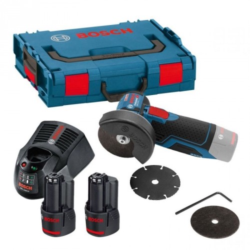 BOSCH GWS 12V-76 PROFESSIONAL Akumulátorová uhlová brúska 2 x 3,0 Ah Akku 06019F200B