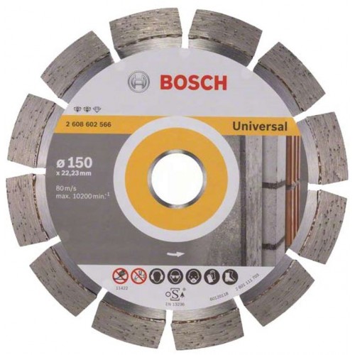 BOSCH Expert for Universal Diamantový deliaci kotúč, 150x22,23x2,4x12mm 2608602566