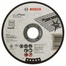 BOSCH Best for Inox - Rapido Deliaci kotúč rovný, 125 x 22,23 x 0,8mm 2608603488