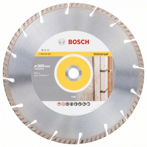 BOSCH Diamantový rezací kotúč Standard for Universal 300 × 25,4 mm 2608615069