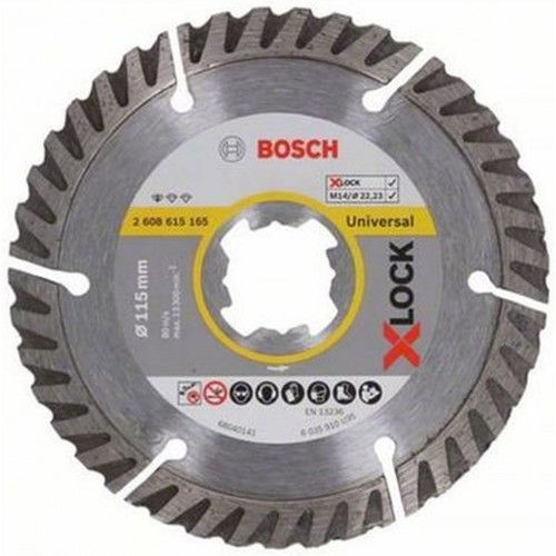 BOSCH X-LOCK Standard for Universal Rezný kotúč, 115×22,23×2×10mm 2608615165