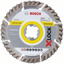 Bosch X-LOCK Standard for Universal Diamantový kotúč, 125 × 22,23 × 2 × 10mm 2608615166