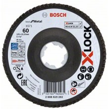 BOSCH X-LOCK Best for Metal Lamelový brúsny kotúč X571, 125x22,23mm, G60 2608619202