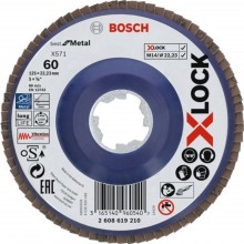 BOSCH X-LOCK Best for Metal Lamelový brúsny kotúč X571, 125x22,23mm, G60 2608619210