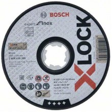 BOSCH X-LOCK Expert for Inox Plochý rezný kotúč, 125 × 1,6 × 22,23 mm 2608619265