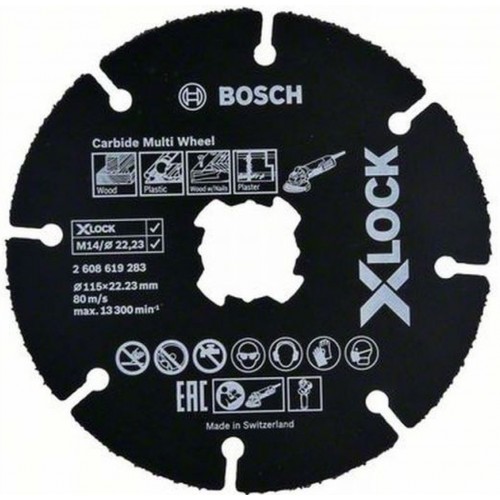 BOSCH X-LOCK CMW Rezací kotúč, 115x22,23x1mm, 10ks 2608619368