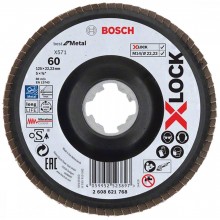 BOSCH X-LOCK Best for Metal Lamelový brúsny kotúč X571, 125x22,23mm, G120, 2608621770